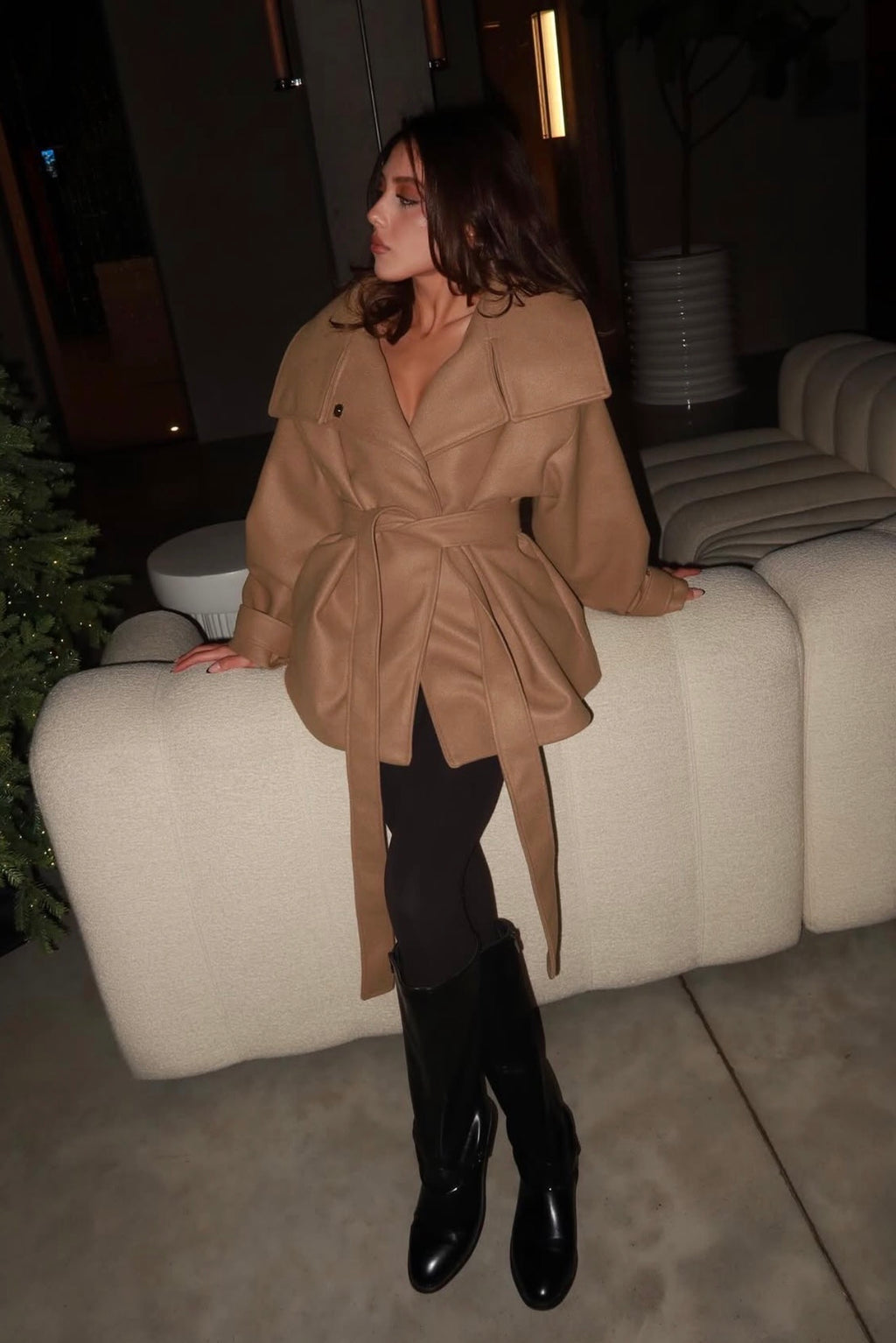 Caramel Transformer coat