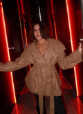 Caramel Transformer coat
