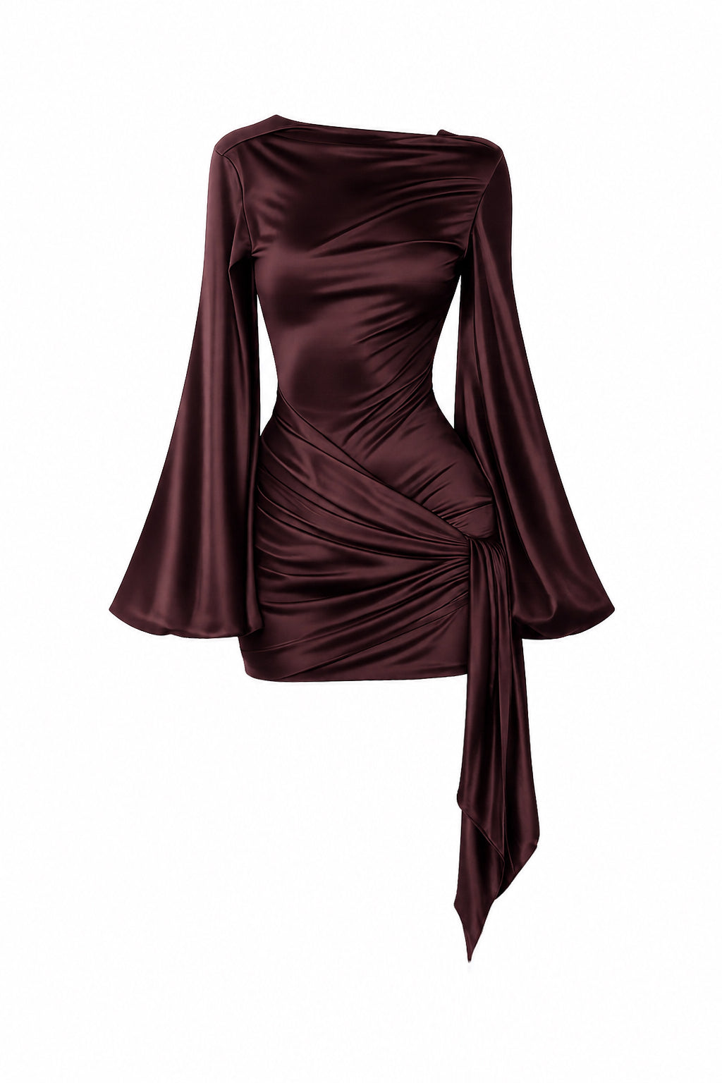 Luna brown dress