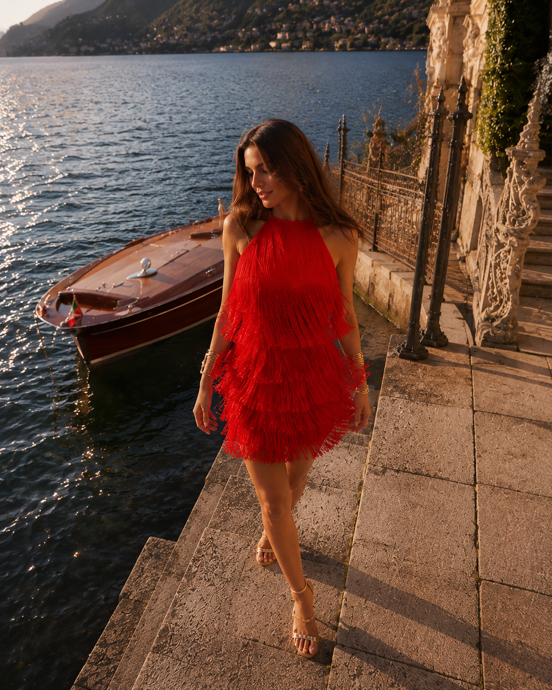 Salsa fringe dress